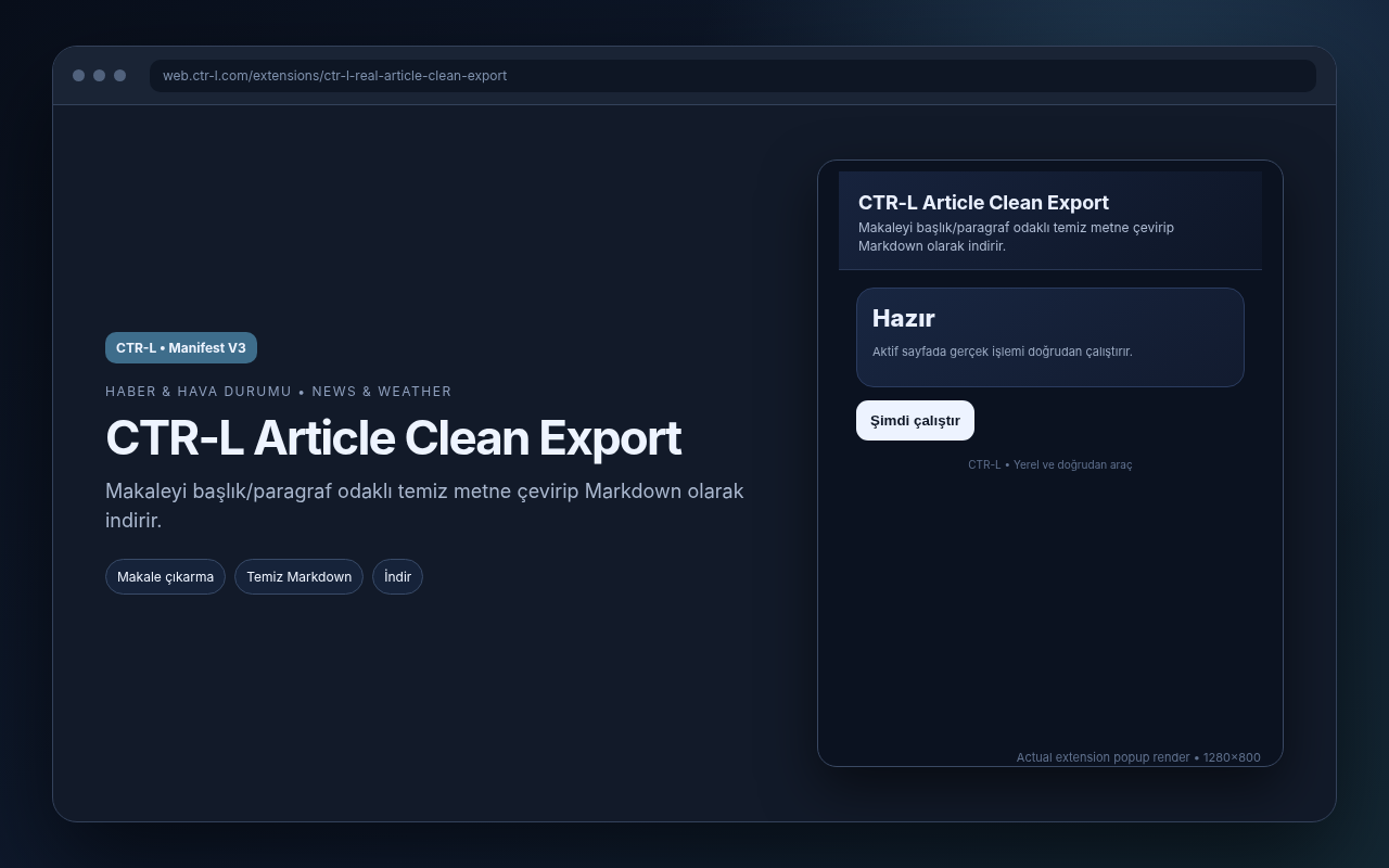 CTR-L Article Clean Export media preview.