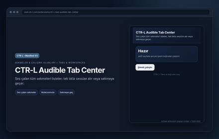 CTR-L Audible Tab Center