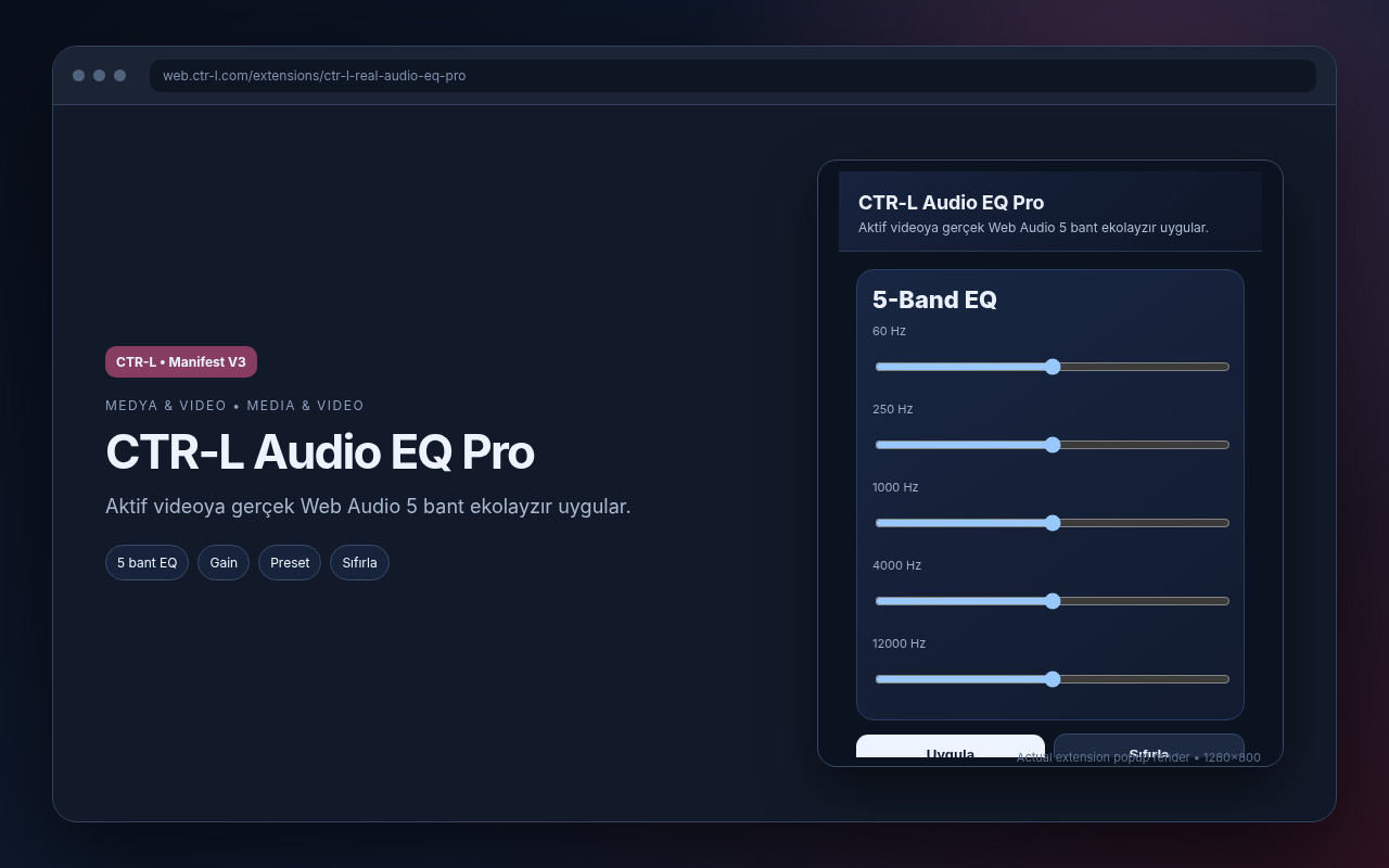 CTR-L Audio EQ Pro media preview.