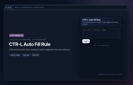 CTR-L Auto Fill Rule