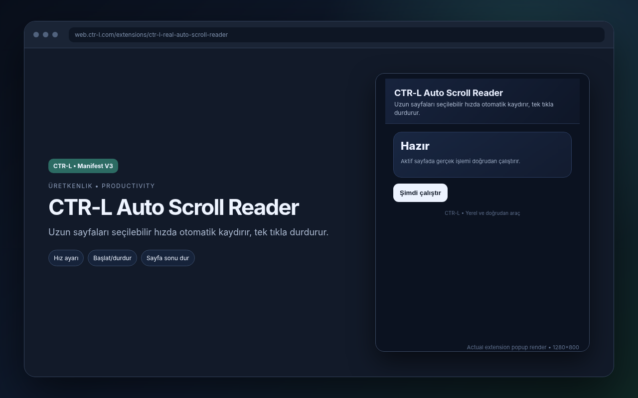 CTR-L Auto Scroll Reader media preview.