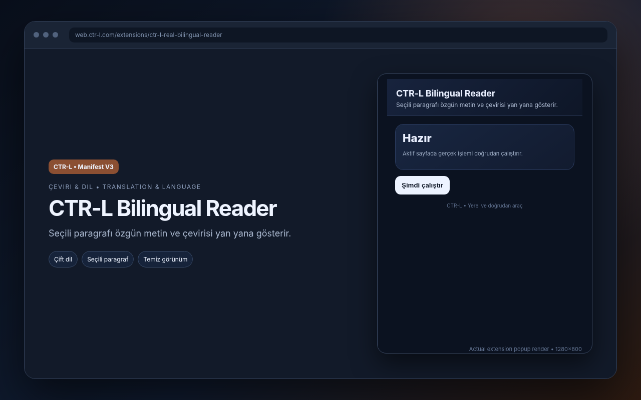 CTR-L Bilingual Reader media preview.