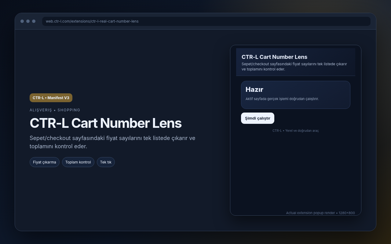 CTR-L Cart Number Lens media preview.