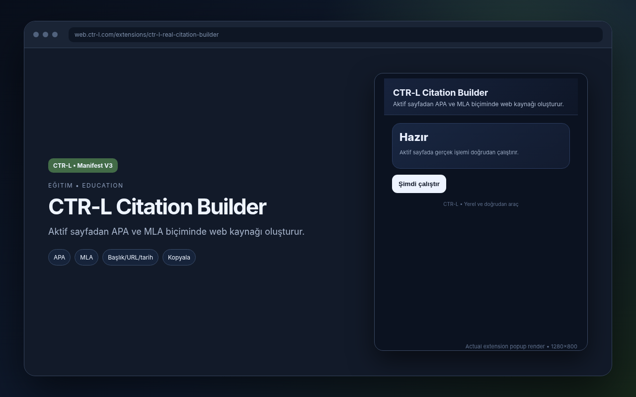 CTR-L Citation Builder media preview.