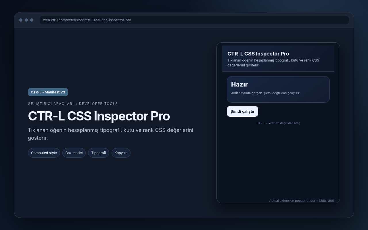 CTR-L CSS Inspector Pro media preview.