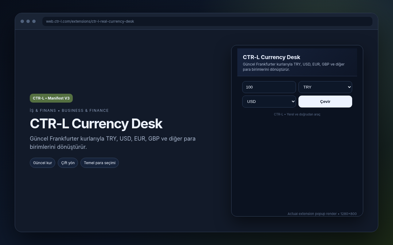 CTR-L Currency Desk media preview.