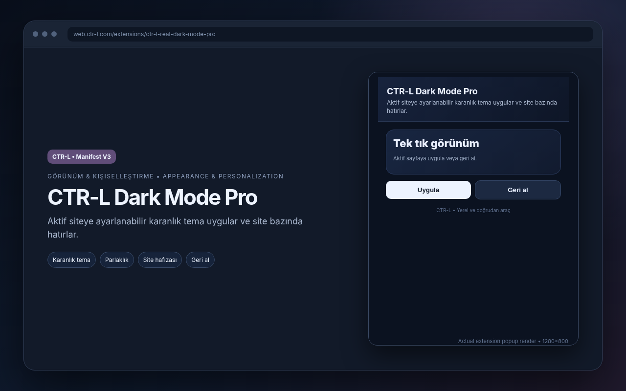 CTR-L Dark Mode Pro media preview.