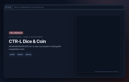 CTR-L Dice & Coin