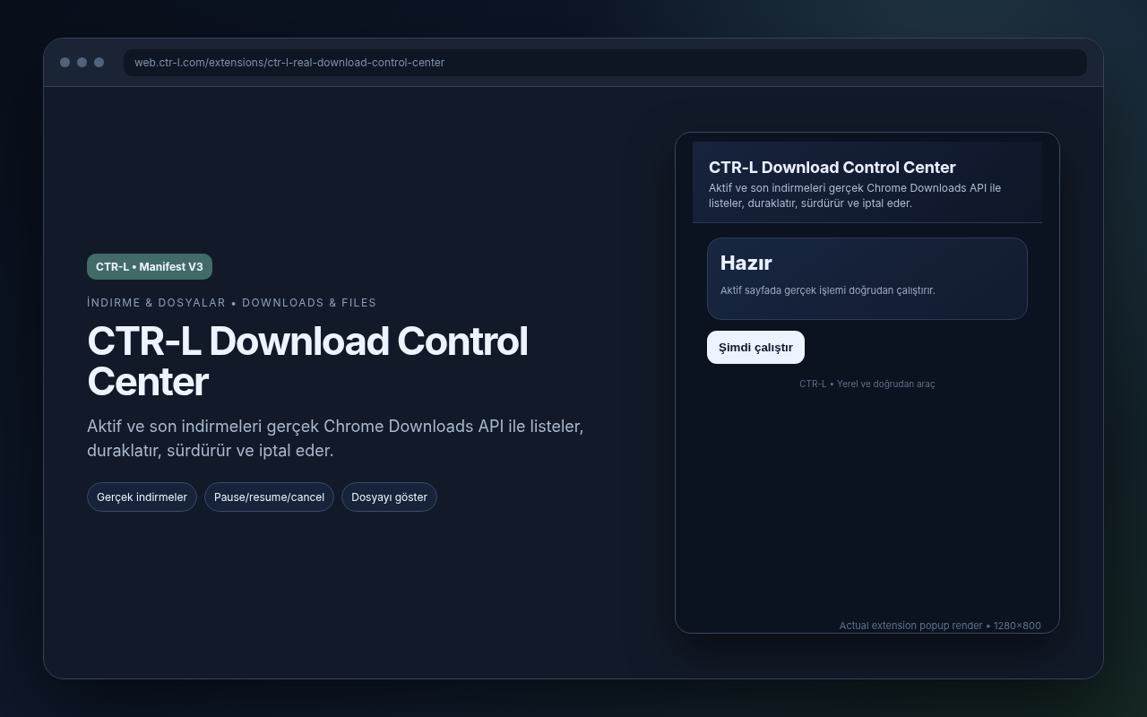 CTR-L Download Control Center media preview.