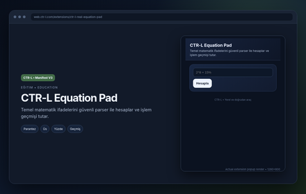 CTR-L Equation Pad