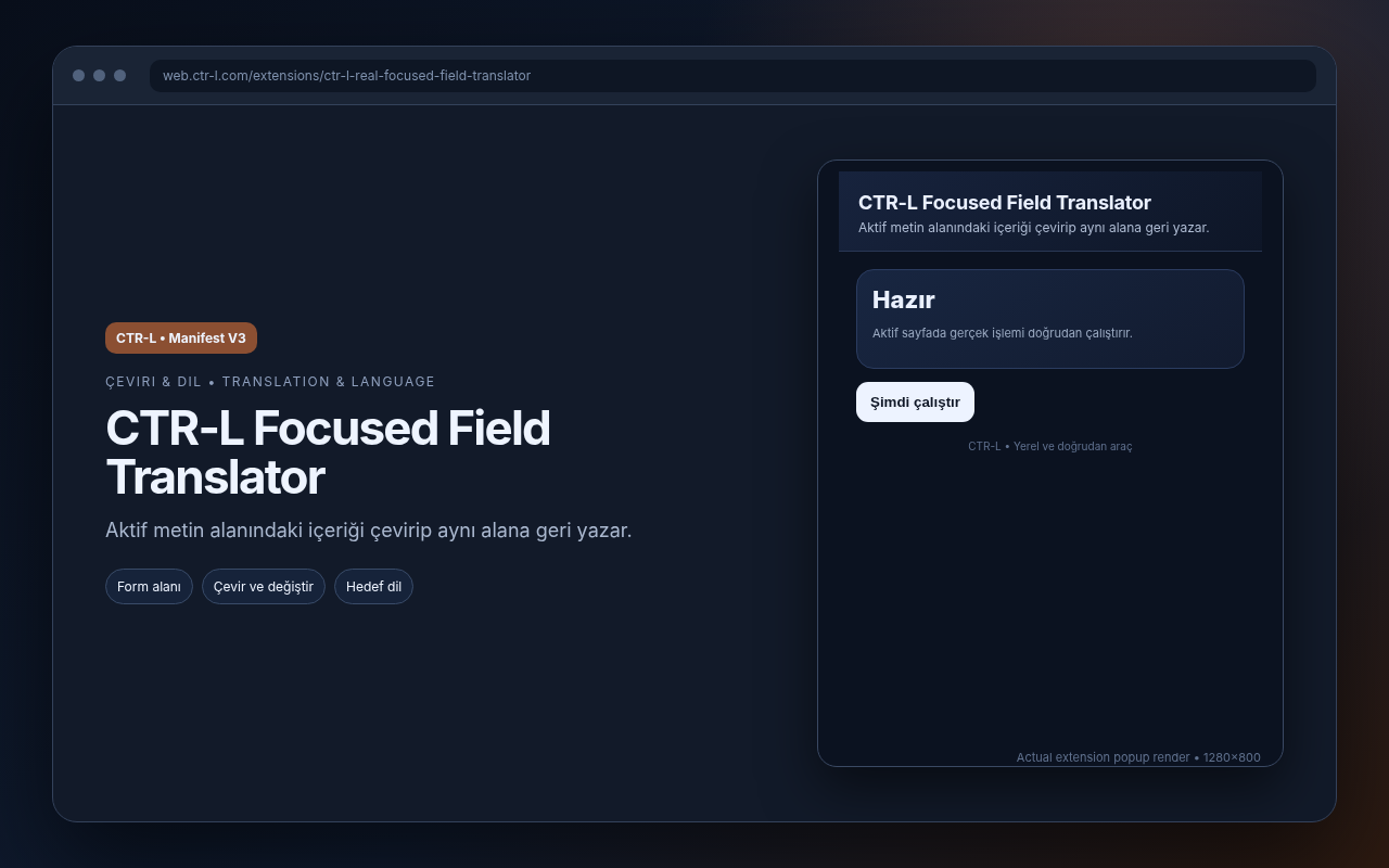 CTR-L Focused Field Translator media preview.