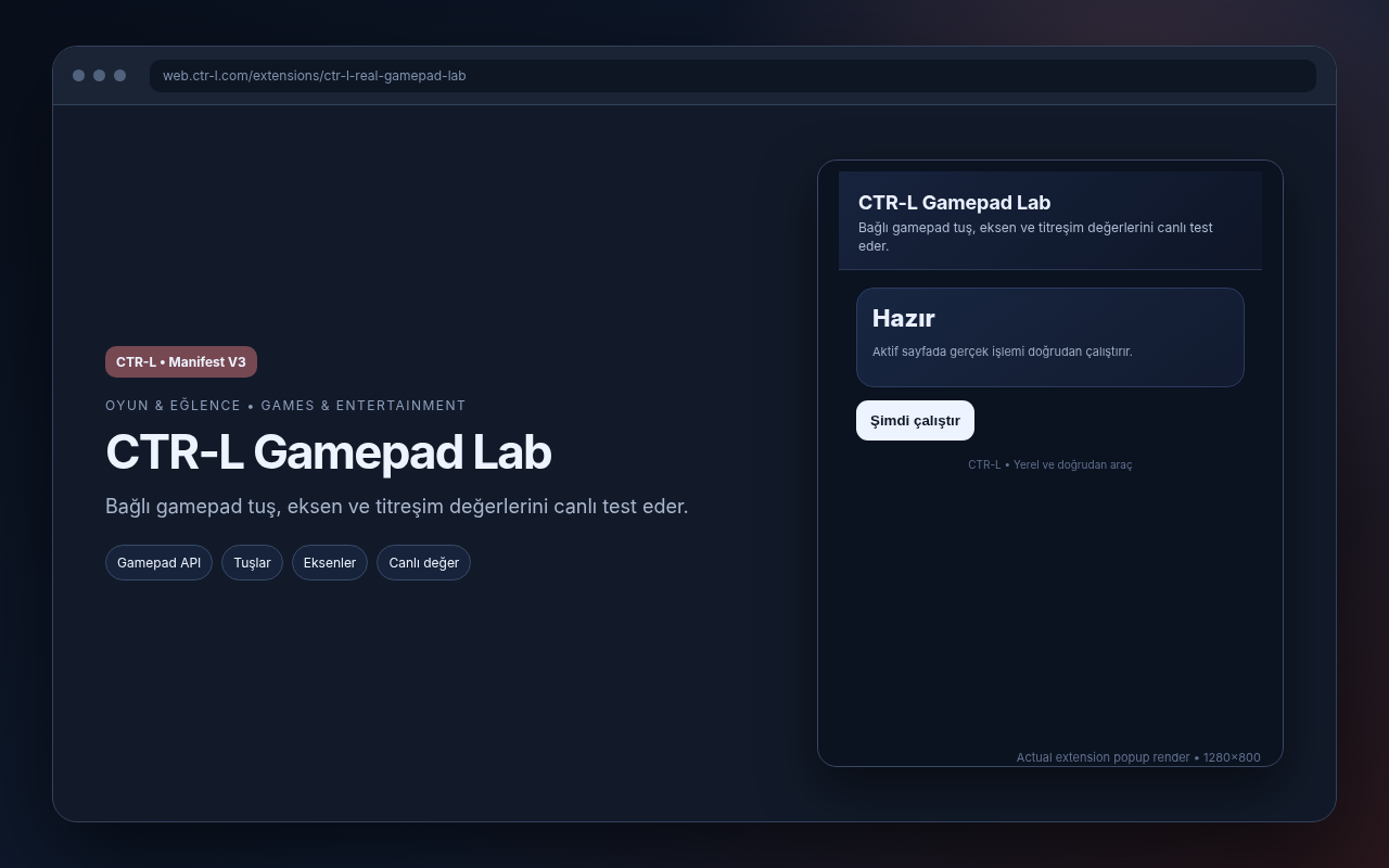 CTR-L Gamepad Lab media preview.