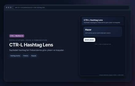 CTR-L Hashtag Lens
