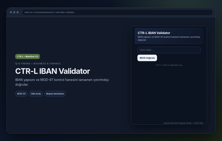 CTR-L IBAN Validator