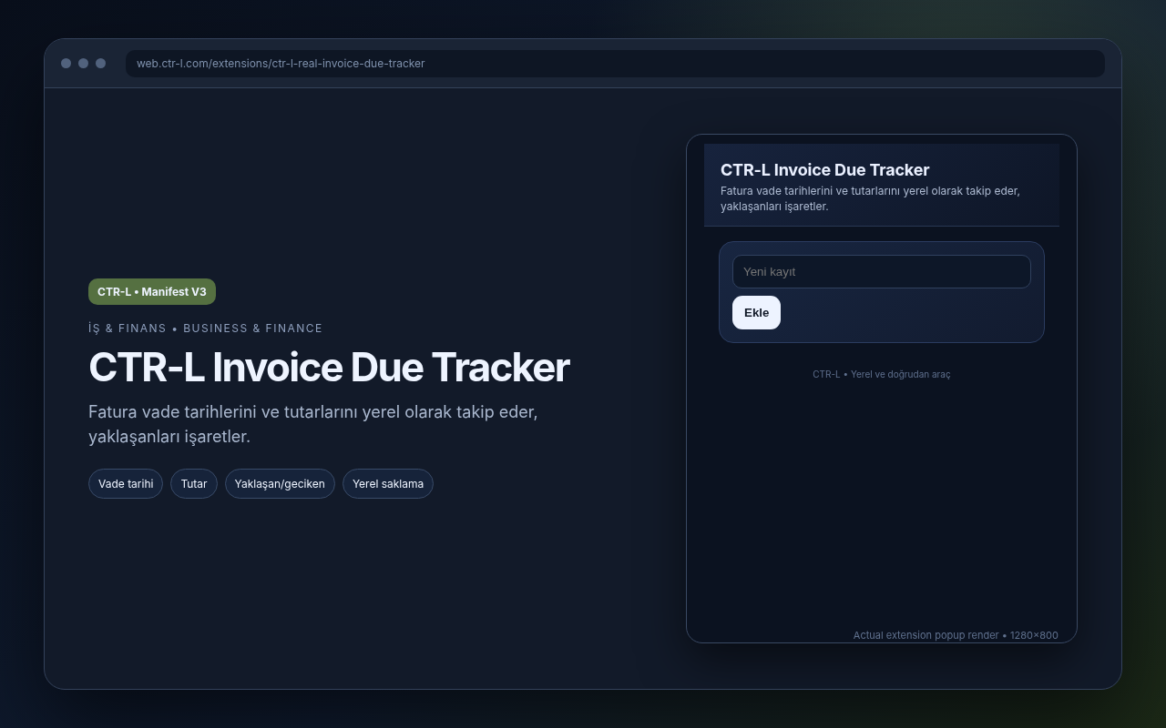 CTR-L Invoice Due Tracker media preview.
