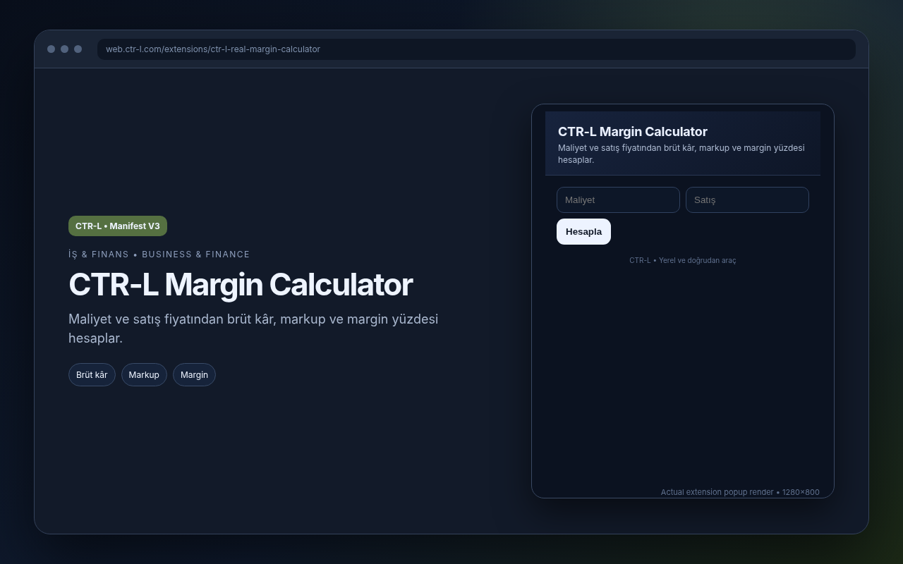 CTR-L Margin Calculator media preview.