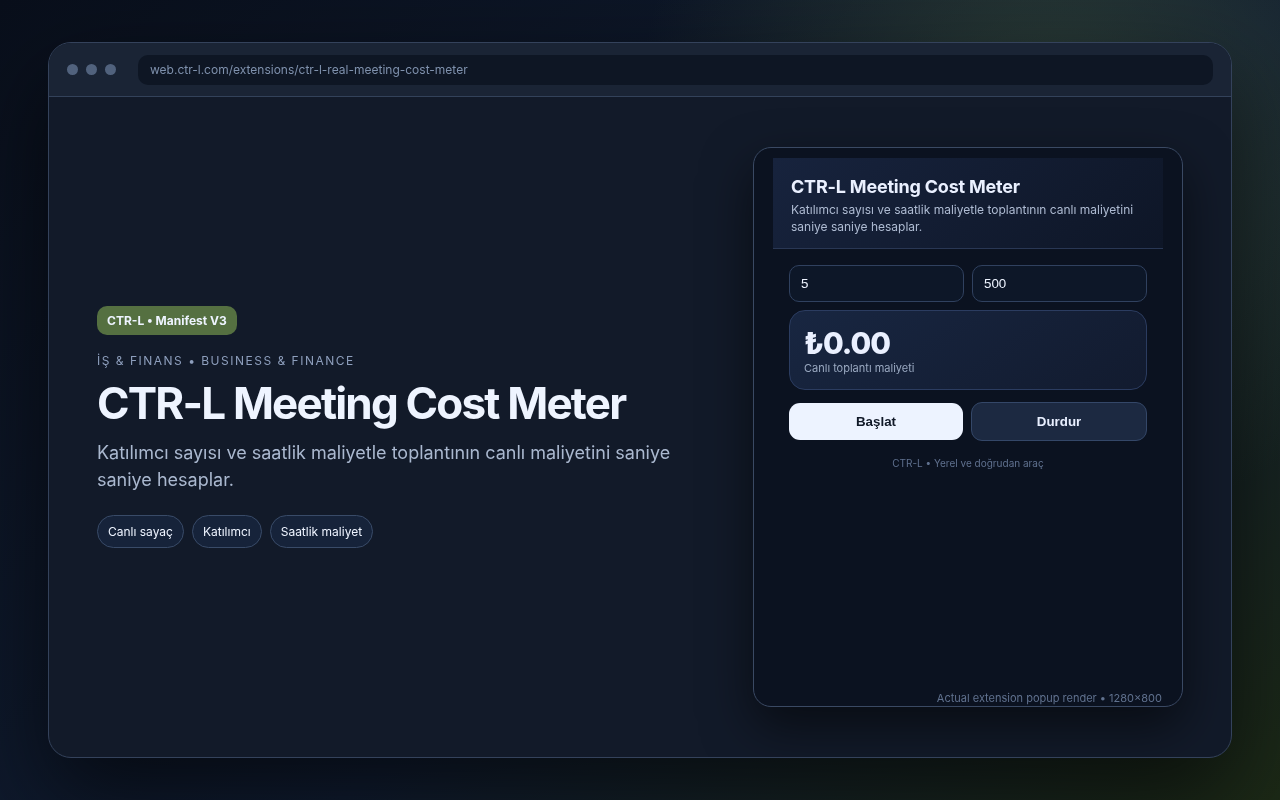 CTR-L Meeting Cost Meter media preview.