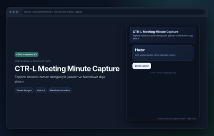 CTR-L Meeting Minute Capture