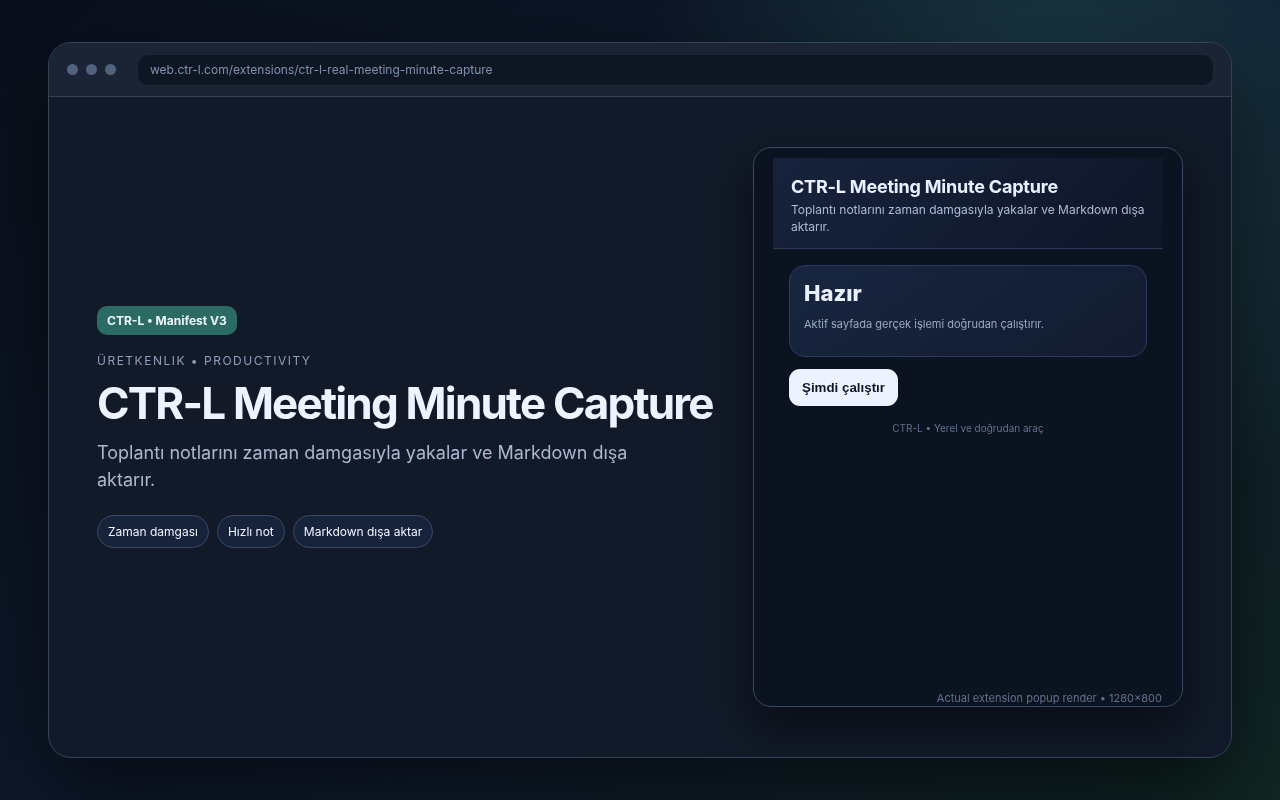 CTR-L Meeting Minute Capture media preview.