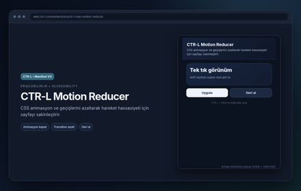 CTR-L Motion Reducer