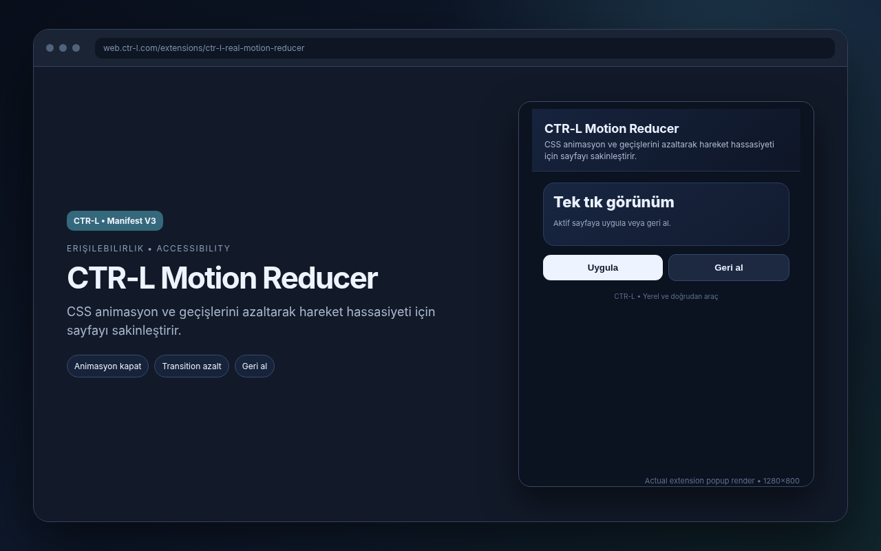 CTR-L Motion Reducer media preview.