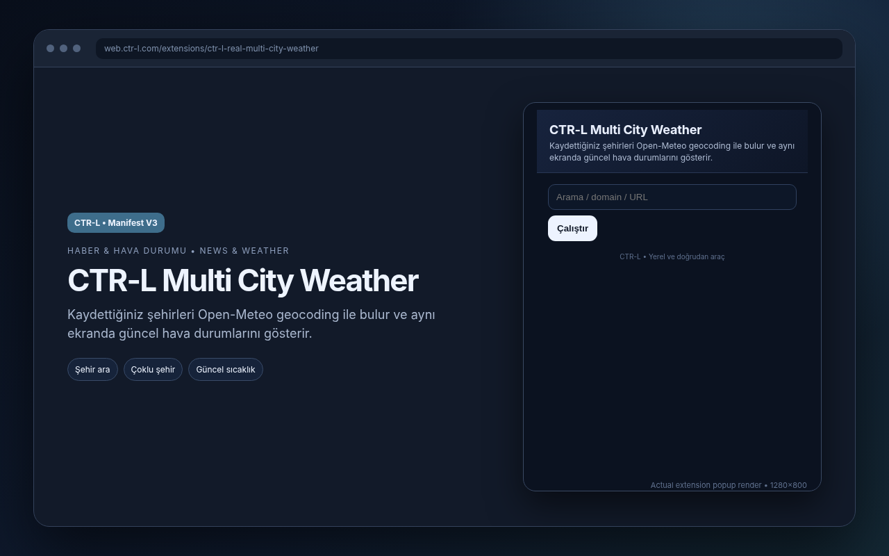 CTR-L Multi City Weather media preview.