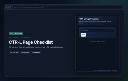 CTR-L Page Checklist