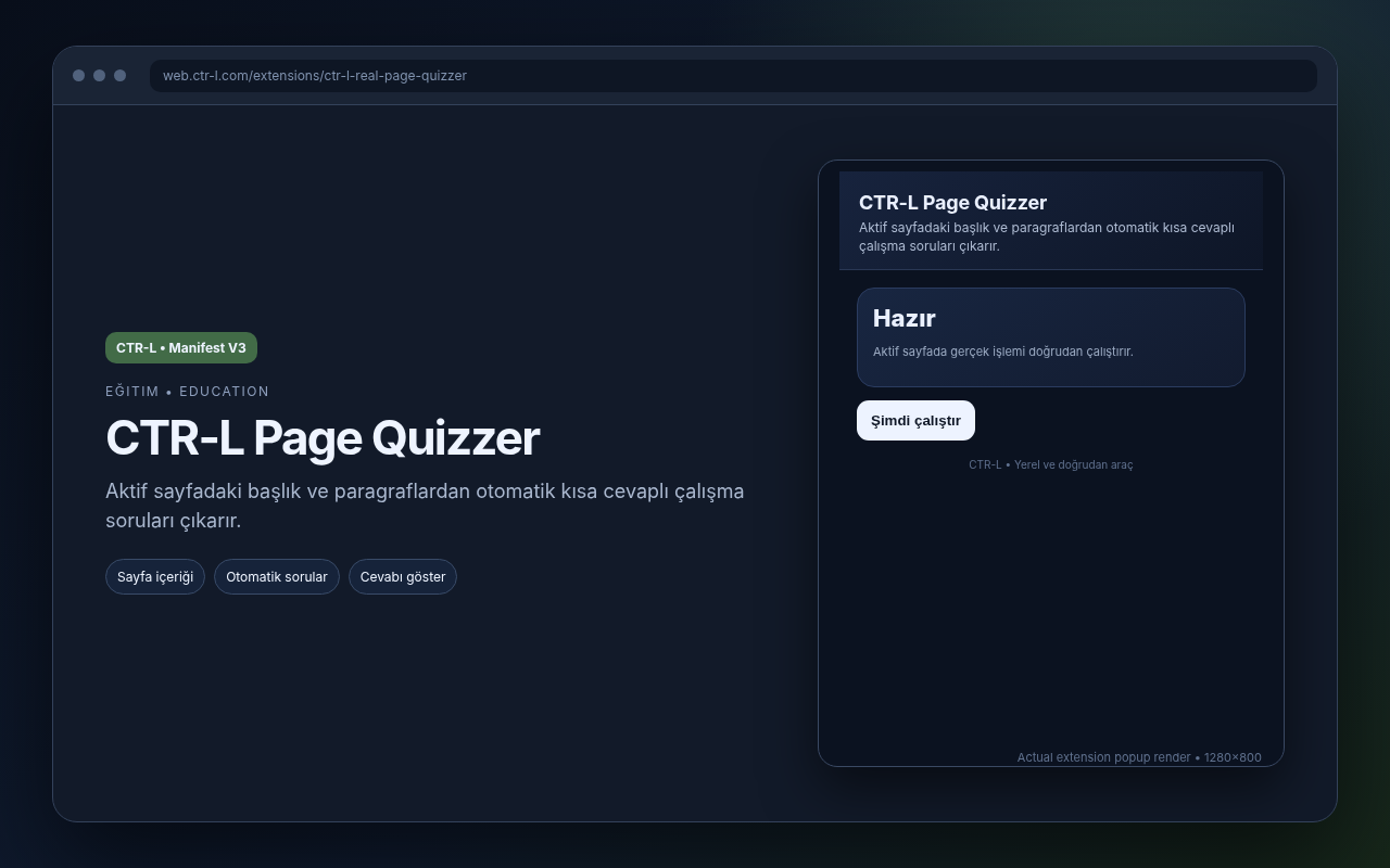 CTR-L Page Quizzer media preview.
