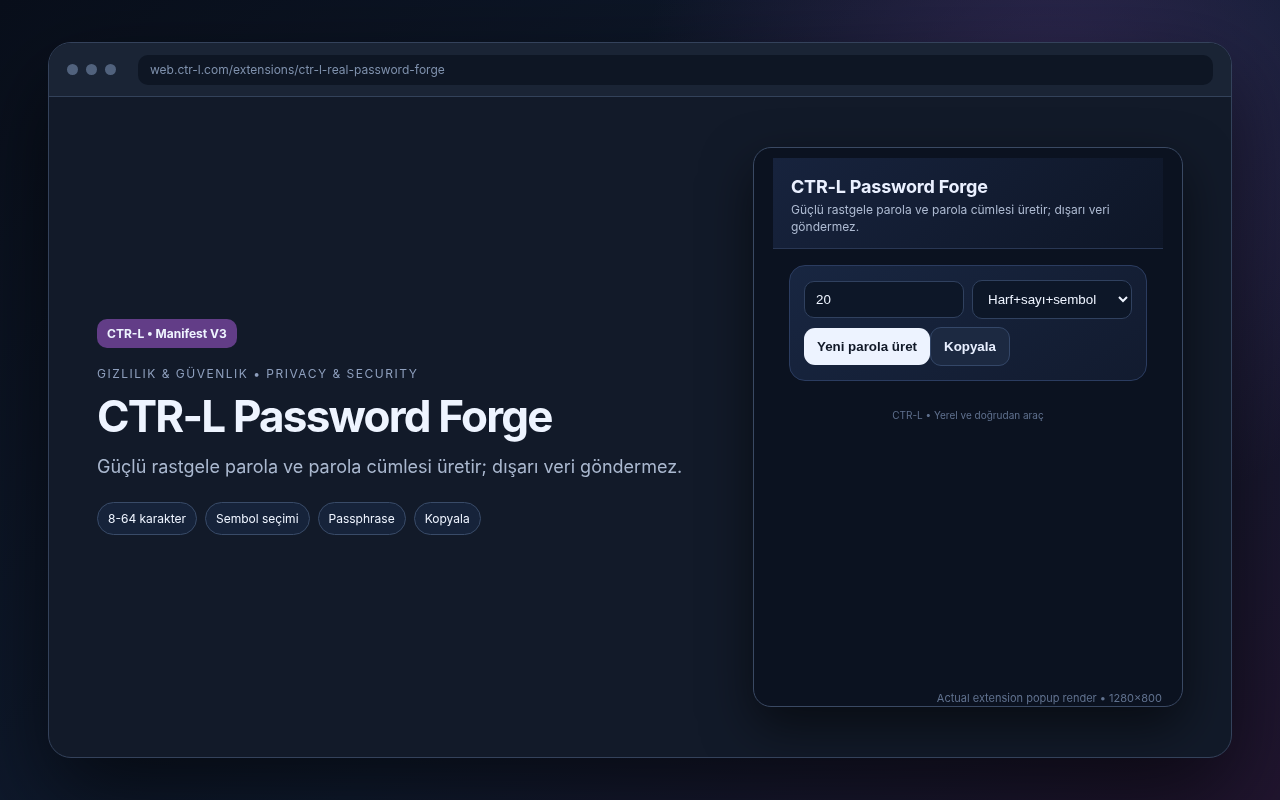 CTR-L Password Forge media preview.