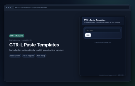 CTR-L Paste Templates