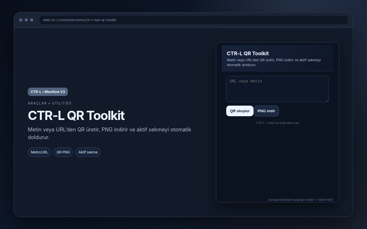 CTR-L QR Toolkit media preview.