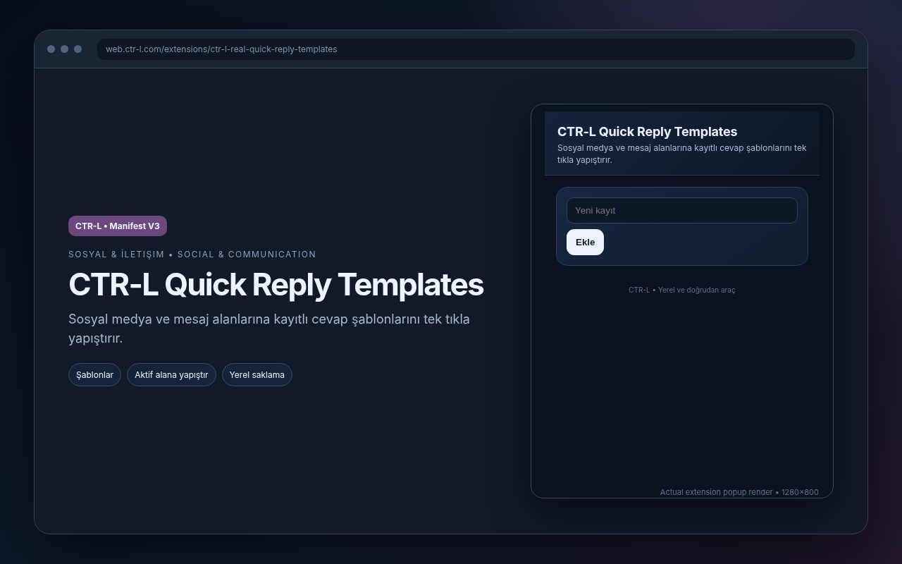 CTR-L Quick Reply Templates media preview.