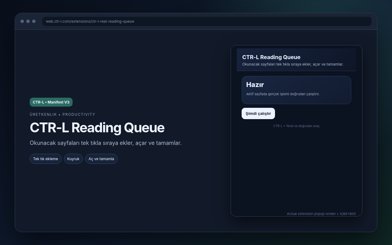 CTR-L Reading Queue media preview.