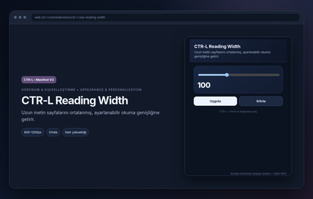CTR-L Reading Width