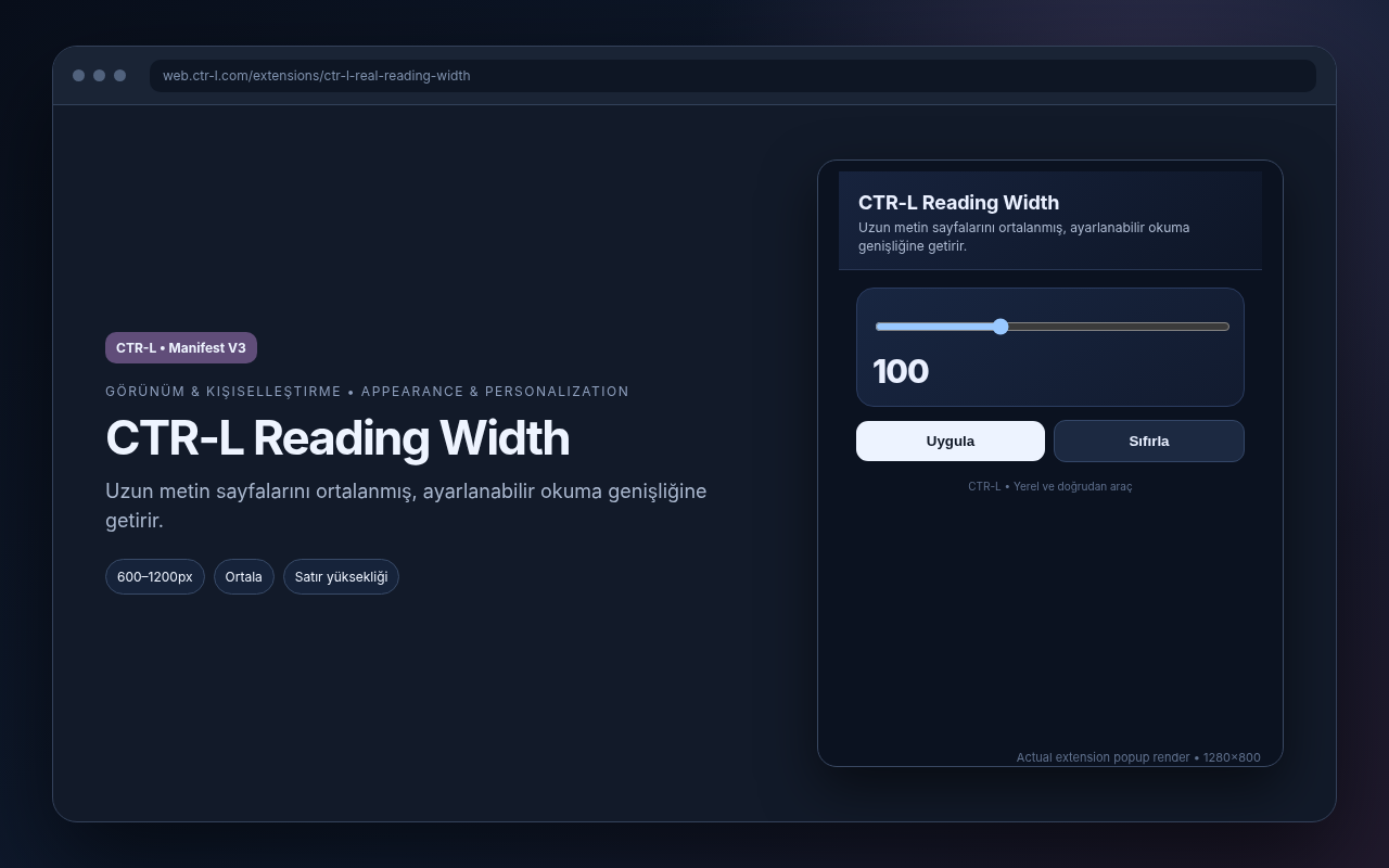 CTR-L Reading Width media preview.