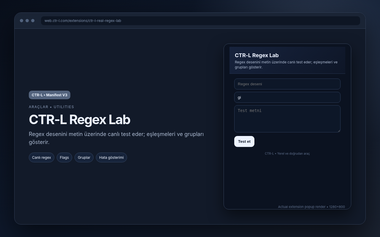 CTR-L Regex Lab media preview.