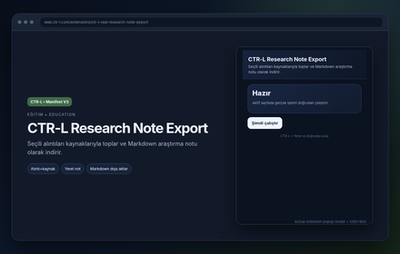 CTR-L Research Note Export