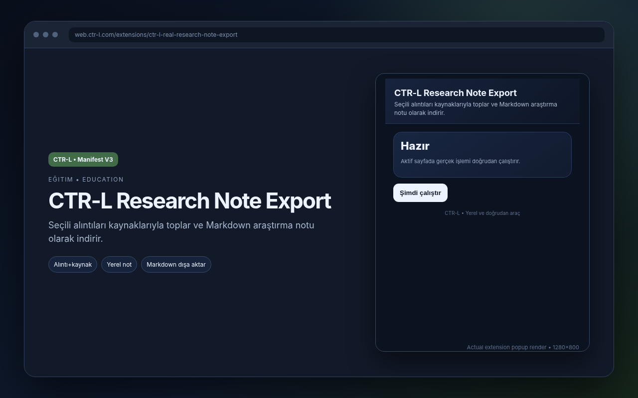 CTR-L Research Note Export media preview.