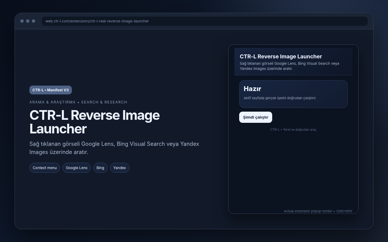 CTR-L Reverse Image Launcher media preview.