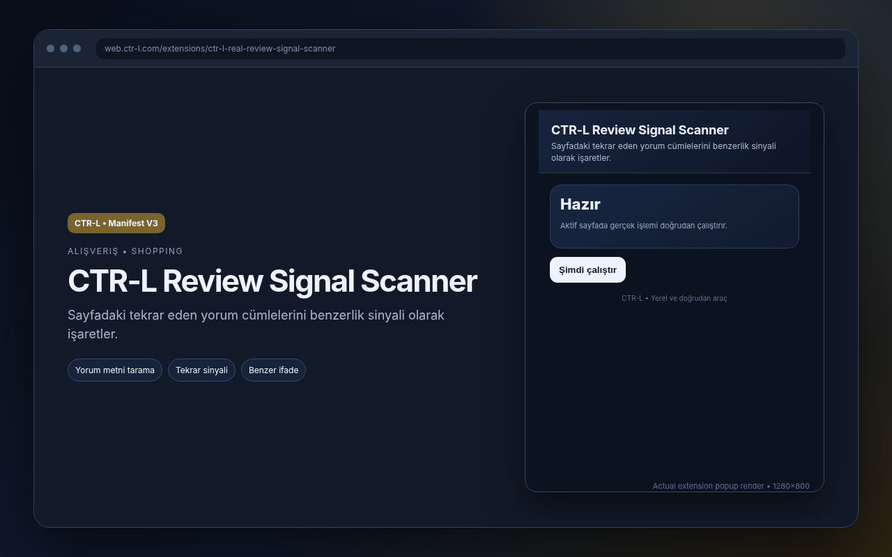 CTR-L Review Signal Scanner media preview.