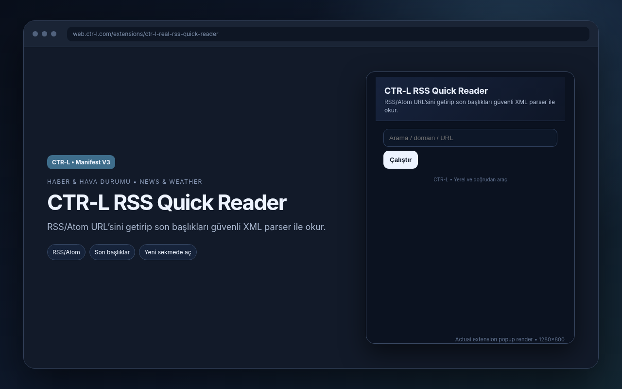 CTR-L RSS Quick Reader media preview.