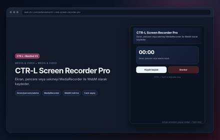 CTR-L Screen Recorder Pro
