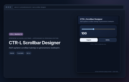 CTR-L Scrollbar Designer