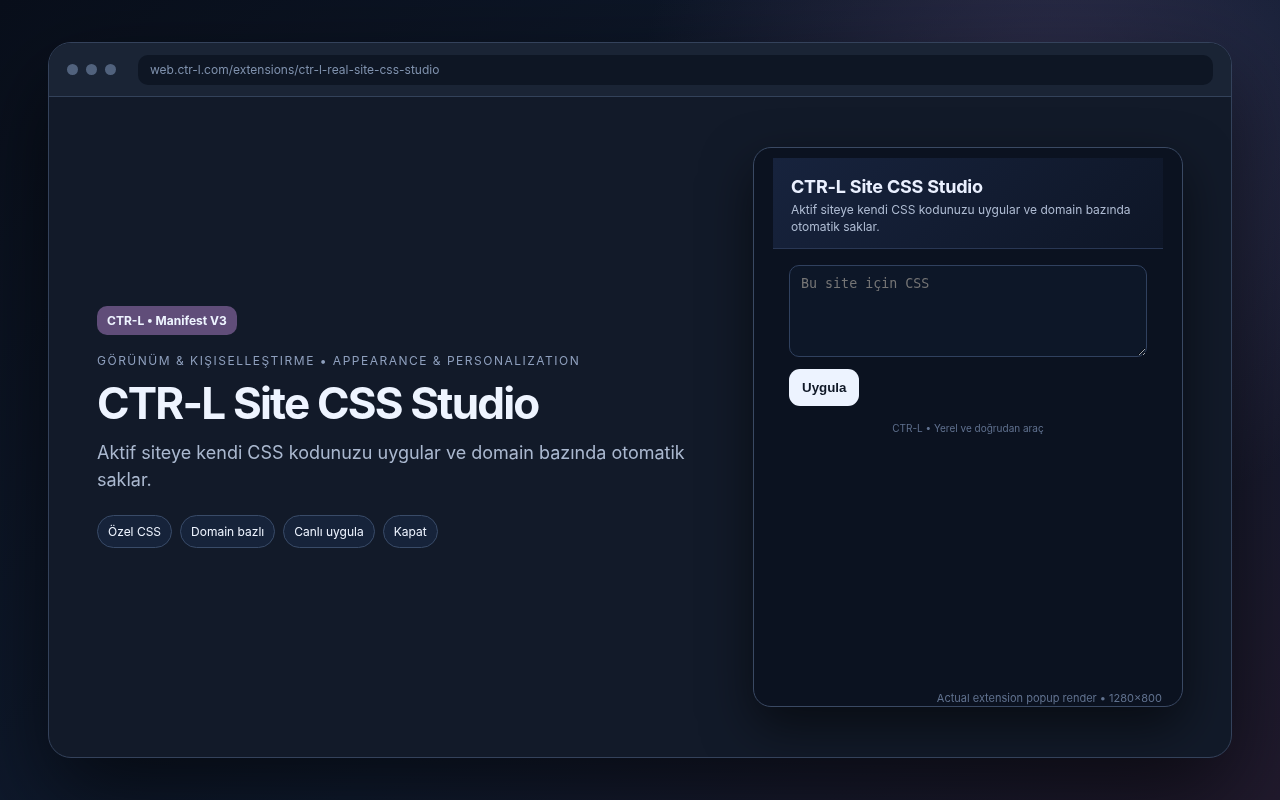 CTR-L Site CSS Studio media preview.