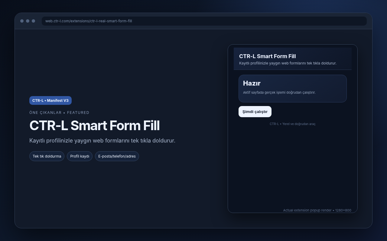CTR-L Smart Form Fill media preview.