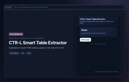 CTR-L Smart Table Extractor
