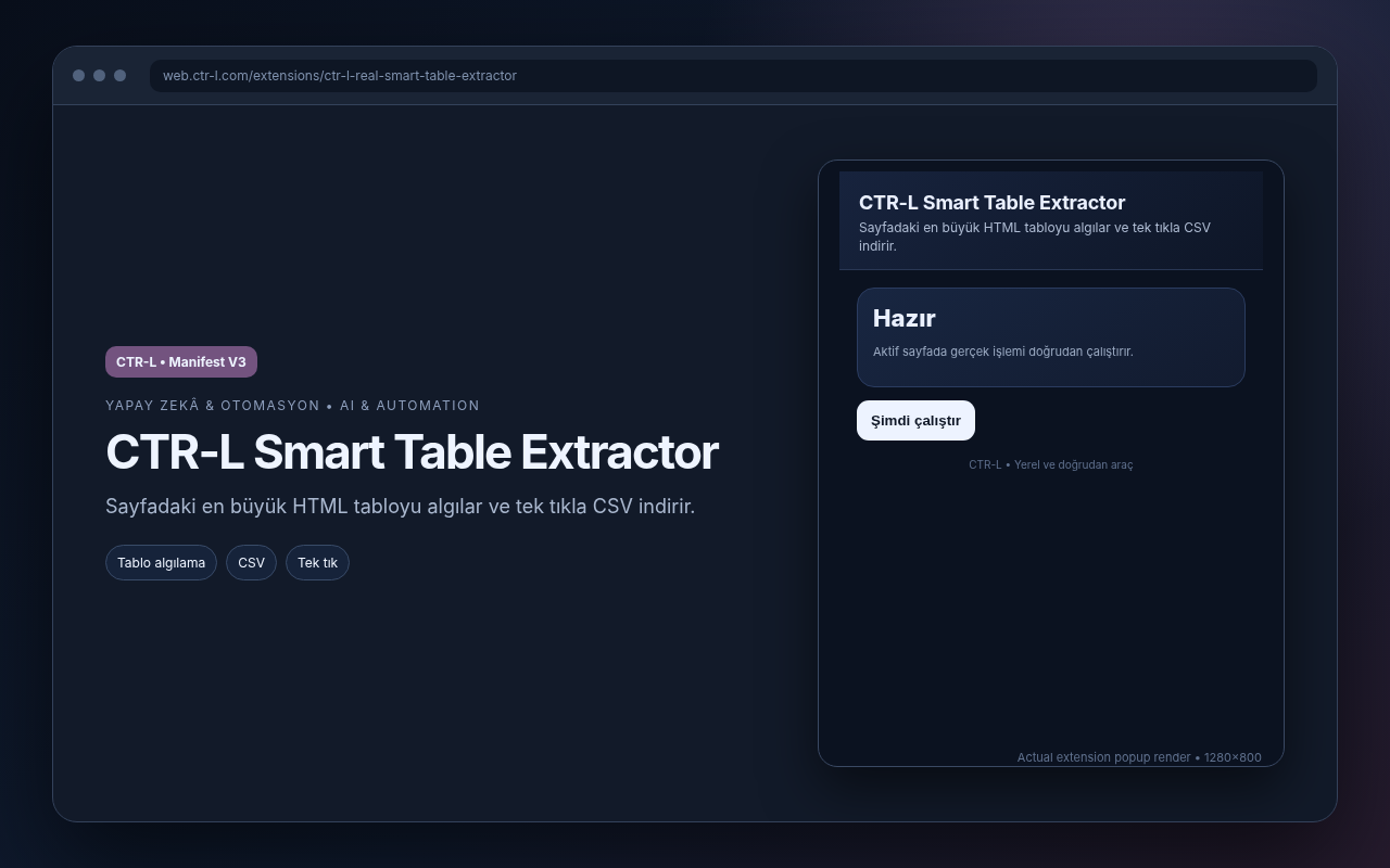 CTR-L Smart Table Extractor media preview.