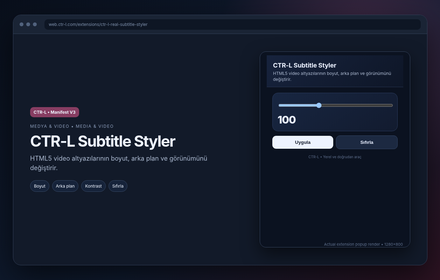 CTR-L Subtitle Styler