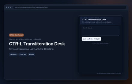 CTR-L Transliteration Desk