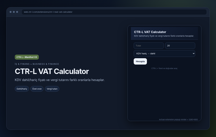CTR-L VAT Calculator